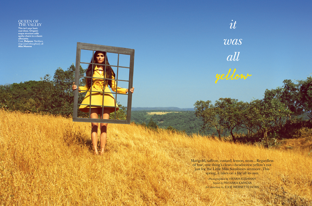 saffron yellow fashion