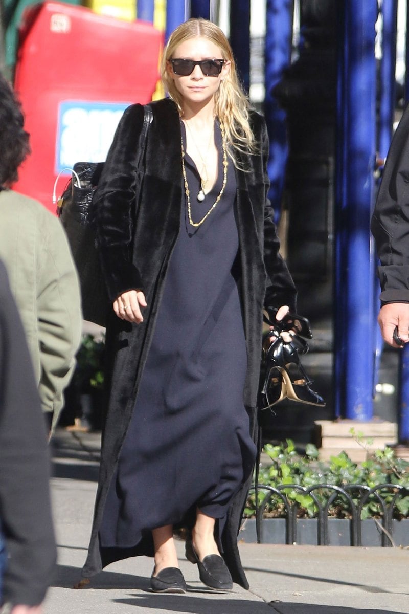 ashley olsen heels to flats