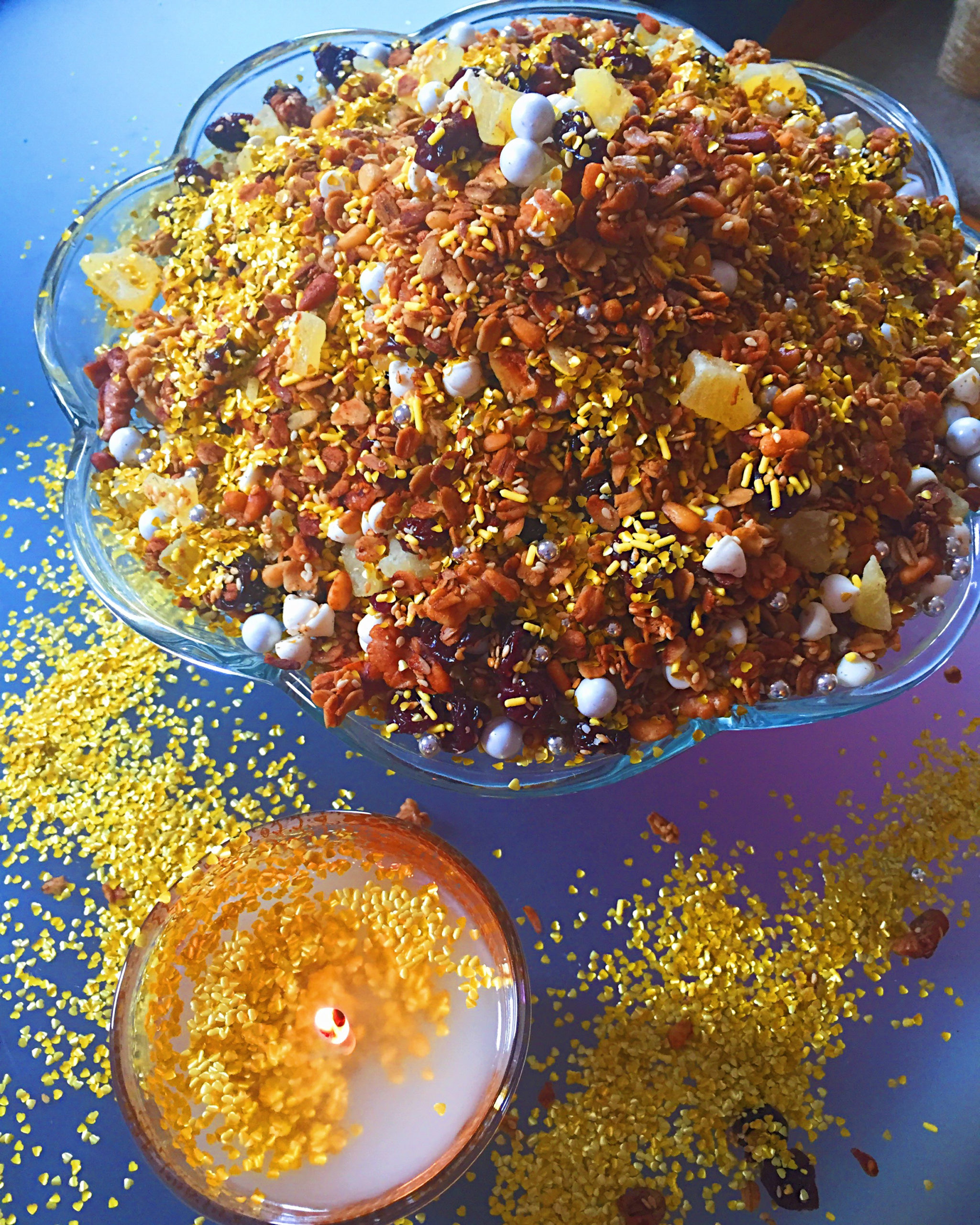 how to make glitter granola