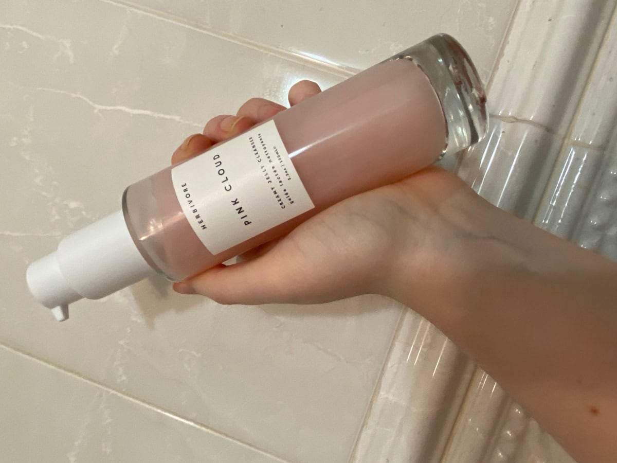 herbivore pink cloud rosewater tremella creamy jelly cleanser review