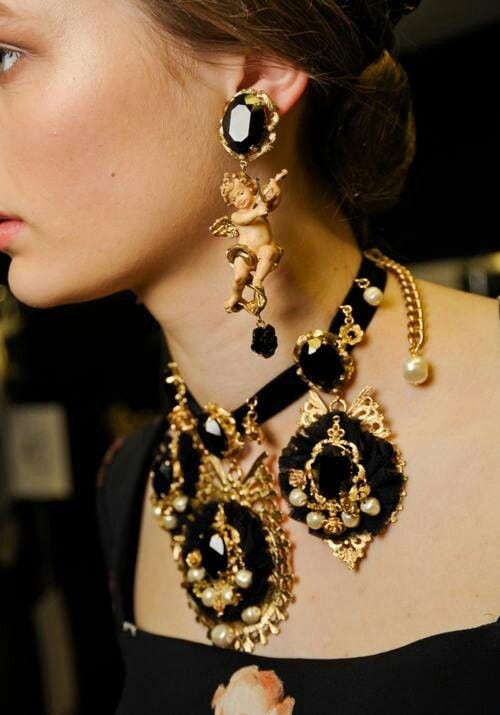 dolce and gabbana baby angel earrings